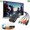 Convertitore da HDMI a RCA 1080P USB Supporta PAL/NTSC per PS3 DVD PC Roku TV