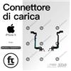 APPLE CONNETTORE RICARICA IPHONE X NERO - GRIGIO MICROFONO ORIGINALE RIGENERATO
