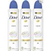Dove, Deodorante Original Spray, 3 Pezzi da 250 ml,Antitraspirante, Senza Alcool
