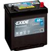 exide Batteria avviamento EXIDE EA406 12V 40Ah 350A Korean B1 B19 Accumulatore piombo