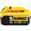 DEWALT BATTERIA DEWALT DCB 184-XJ IONI LITIO 18 VOLT 5,0 Ah Litio - ORIGINALE DEWALT