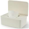 Cheerhom Scatola di salviettine umidificate per bambini, scatola per carta igienica umida, scatola per salviette bagnate, scatola per salviette bianche, con coperchio, mantiene gli asciugamani, scatola di