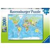 Ravensburger Puzzle - Mappa del Mondo Puzzle 100 XXL, 12890 7 (D5X)