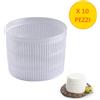 Dck Group 10 PEZZI Fuscella Fuscelle Forma Ricottiera Ricotta Formaggio 500 GR Fustella St