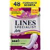 Lines Specialist Lady Normal, Assorbenti per Incontinenza Donna, con Tecnologia Zero Odore e Barriere Laterali Protettive, Scorta Mensile, 4 Confezioni da 12 Unità