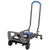 COSCO Carrello Capacità 135kg Multi-Posizione Pieghevole Portacasse Manuale Da Trasporto (Blu)