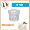 Dck Group 10 PEZZI Fuscella Forma Formetta Monoporzione 100 GR Ricotta Formaggio Fresco
