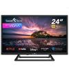 Smart Tech Smart TV 24 Pollici HD DLED Quad Core VIDAA DVBT2/C/S2 Nero 24HV10T3