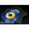 McDAISON - 100 BUSTE copertine in CARTA NERA + VELINA x dischi vinile 7" 45 giri