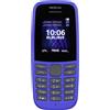Nokia 105 2019 Smartphone DUAL SIM 1.77" Touch Dual Band Radio Blu 16KIGL01A08