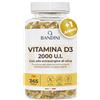 Bandini® Vitamina D3 365 Softgels - 2000 UI (1 ANNO DI FORNITURA) Alto Dosaggio