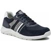 GEOX SCARPE SNEAKERS UOMO GEOX DAMIANO U25ANA 0EK14 PELLE BLU ORIGINALE PE 2022