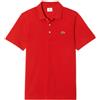 LACOSTE MAGLIA POLO T SHIRT UOMO LACOSTE L1230 00 SJJ GG2508 COTONE ROSSO ORIGINALE PE