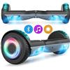 SISIGAD Offroad Hoverboard Kinder Adults mit 6,5 Reifen Leistungsstarke große Batteria Hoverboard Bluetooth-Lautsprechern LED-Licht