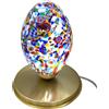 LE GEMMAE DI VENEZIA Lampada Lucciola Uovo da tavolo in Murrina Millefiori Veneziana made In Italy