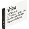vhbw Batteria per Samsung GT-E1080w GT-E1100 GT-E1107 GT-E1120 GT-E1080i 600mAh