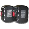 vhbw 2x Batteria per Bosch GDR 4 V-LI GDS 14.4V GDR 14.4V GDR 4 V 3000mAh 14,4V