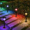 Comius Sharp Lampada Solare Giardino, 4 Pezzi Colori Colorati e Caldi IP65 Impermeabili