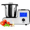 Venga! Robot da Cucina Multifunzione, Formato Compatto, 10 Programmi, con Bilancia e Ricettario, 1500 W, Bianco/Nero, VG HA 3000