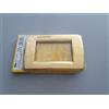 VIMAR IDEA 16753.32 PLACCA METALLO PRESSOFUSO ORO LUCIDO 3 MODULI 3P RONDO' TOND