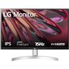 LG 24MK600M-W Monitor Full HD 24" IPS 75Hz Silver