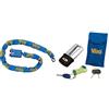 Viro 4239.120 Supermorso Con Catena, 120 Cm, Metallizzato & 152.47 Bloccadisco Blindato Extreme, Finitura Cromata, Arco Da 11 Mm