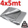 Honsdar Industry Telo telone occhiellato impermeabile mt 4x5 GRIGIO - 360 gr / m²
