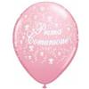 bws 20 PALLONCINI PRIMA COMUNIONE ROSA GLOBO 30 CM Made in Italy