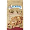 Mulino Bianco Mini Fette con Mirtilli Rossi e Mandorle con Farina Integrale, Ricche di Fibra, Fette Biscottate Integrali Senza Olio di Palma, Ideali per Pausa Golosa o Colazione, 90 g