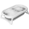 Rotho Babydesign Bagno pieghevole Baby Bath 2 Go, Per Bambini da 0 Mesi, 82 x 48.5 x 22 cm, Grigio/Bianco, Art.-Nr. 20458 0293 01