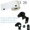 BELLIVESTORE 20 X Etichette Compatibile per Brother DK-11202 62mmX100mm QL-570 500 con Telaio