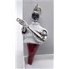 EXPLOIT ARGENTI CIONDOLO CORNO PULCINELLA ARGENTO SMALTATO MASSICCIO GR 22MANDOLINO SCARAMANTICO