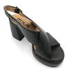 Mjus T91001 sandalo pelle nero cinturino T 8cm