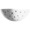 UNIVERSO Applique gesso verniciabile lampada da parete r7s mezza luna traforato UNIVERSO