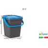 Ecoplast Pattumiera Ecoplus lt 20 Coperchio Blu Ecoplast