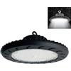 Dopa Store Faro Industriale LED 200W Disco Tondo Nero 220V IP65 Esterni Fabbriche Palestre