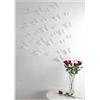 Ambiance Sticker Ambiance-Live White Kit di Adesivi 12 Farfalle 3D Plastica, Bianco