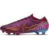 Nike Zoom Mercurial Vapor 15 Elite Km Fg, Firm-Ground Soccer Cleats Uomo, Dark Beetroot/Mtlc Vivid Gold, 40.5 EU