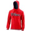 Wilson CHI SCRIPT PO HOODY, Felpa da uomo, Cotone, Rosso (Wilson Red), Taglia L, WRA791103LG