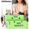 Panasonic Batteria Pila Ricaricabile NCR 18500 A 2040mAh Flat Pole Li ion lamelle