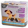 Leopet 50 tappetini cani 60x90 al carbone attivo traverse adesive assorbenti per cane