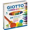 Fila Pennarelli Giotto Turbo Color Confezione da 24 Colori Assortiti Punta Fine Fila