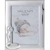 VALENTI & CO. Valenti&Co - Cornice Portafoto in Argento cm 13x18. Perfetta Come Idea Regalo per ricorrenza Come Battesimo di Un Bambino