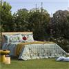 Fazzini Completo Lenzuola Letto Singolo 1 Piazza Set FAZZINI Lotus Blu Percalle Cotone