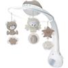 Infantino Giostrina Musicale Proiettore 3-in-1 Convertibile, Luce Notturna e Proiettore Neonato, Modalità Sveglia per Simulare la Luce del Giorno, 6 Melodie & 4 Suoni della Natura, Grigio