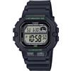 Casio Orologio CASIO WS-1400H-1AVCF Silicone Nero Chrono Alarm Dual Time Sub 100mt