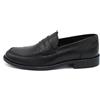 Angela Barba Mocassini da uomo eleganti scarpe in pelle nero college classiche made in italy