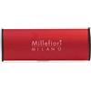 Millefiori Milano - Icon Profumatore per Auto Classic Vanilla & Wood Rosso - Fragranza Legnosa e Vanigliata, Clip Universale