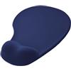 Ociodual Mouse Pad Tappetino Desing Ergonomico Poggia-Polso in Silicone Gel Blu Scuro