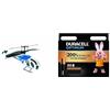 Small Foot tero a Raggi Infrarossi, Blu + Batterie Duracell Optimum AA(pacco da 8)- Alcaline da1.5V -Fino al 200%di extra durata o extra potenza -Soddisfano i requisiti dei dispositivi moderni -pacco100% ricicl